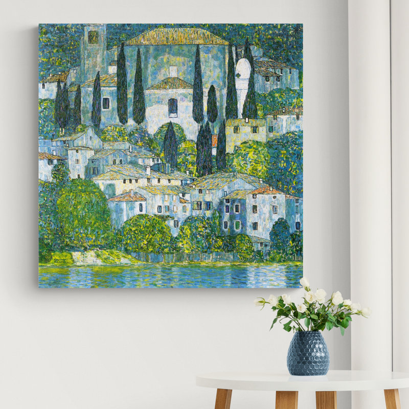 Kirche In Cassone by Gustav Klimt - Wrapped Canvas Print, 76cm H x 76cm W