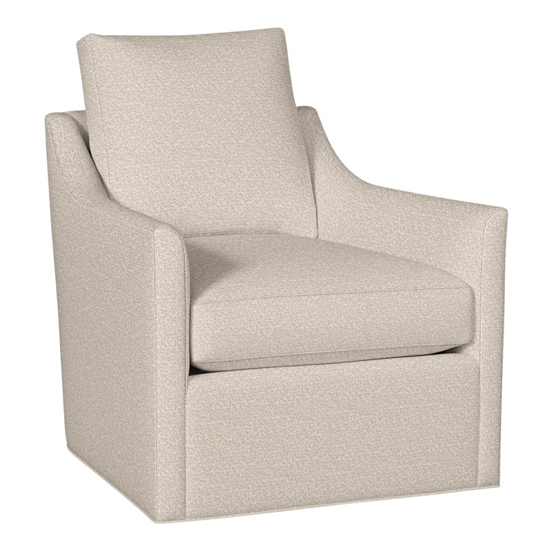 Newlin 30.5" Newlin Barrel Back Swivel Chair, Navada Blue, No