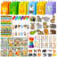 Cartoon Animals SquarePants Party Favors,108pcs All-In-One Cartoon Animals Birthday Party Favors Pack
