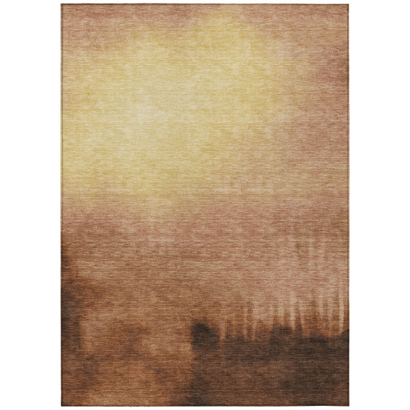 Machine Washable Indoor/Outdoor Chantille ACN2420 Abstract Rug, Rectangle 3' x 5'
