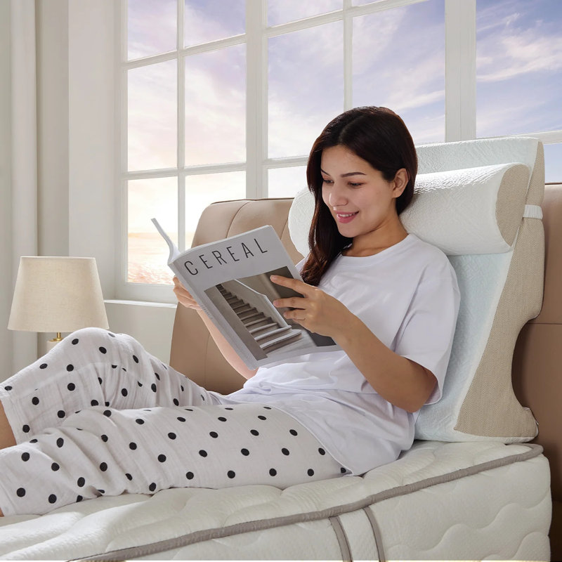 Coussin réglable 2 pièces avec dessus en mousse viscoélastique rafraîchissante
