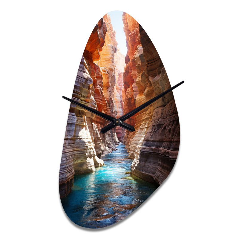 Grande sculpture d'horloge murale en forme de gouttes d'eau, Moyenne