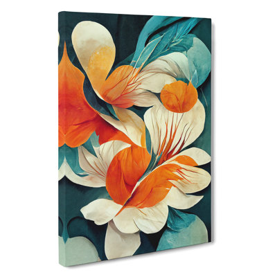 Beautiful Abstract Flowers No.5 - Wrapped Canvas