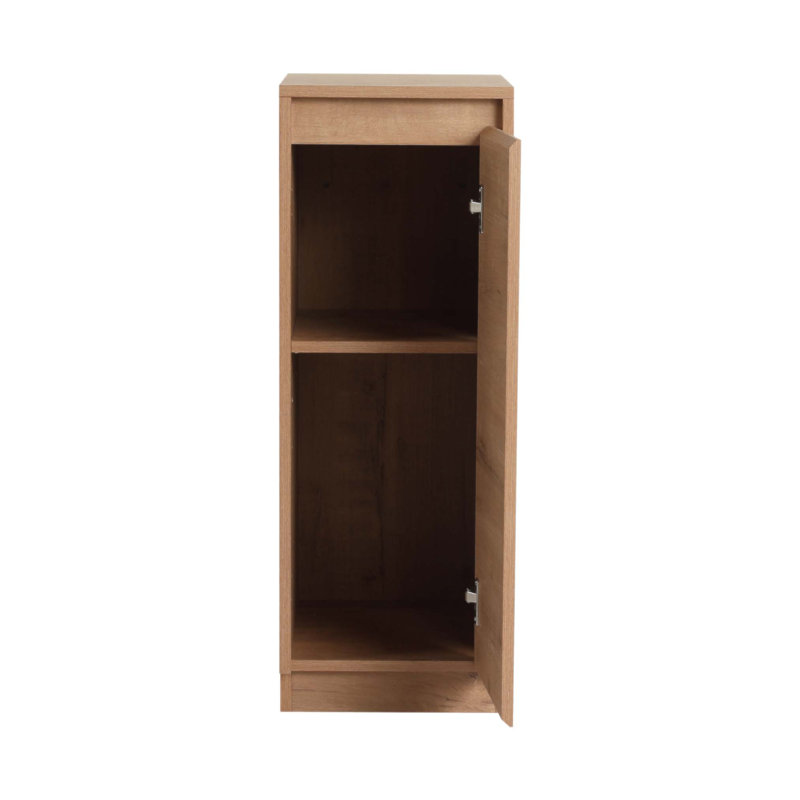 12 Inch Freestanding Small Storage Cabinet With Soft Close Doors And Durable Plywood Construction