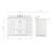 Cambridge 49'' Single Bathroom Vanity with White Quartz Top-1194007397-1194025322
