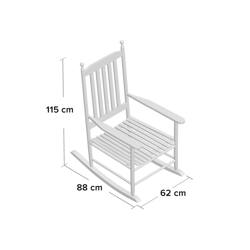 Meridian Solid Wood Rocking Chair