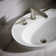 Serif Ceramic Oval Drop-In Bathroom Sink with Overflow