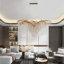 Lustre éclectique en or 26 lumières avec cristal-29552732