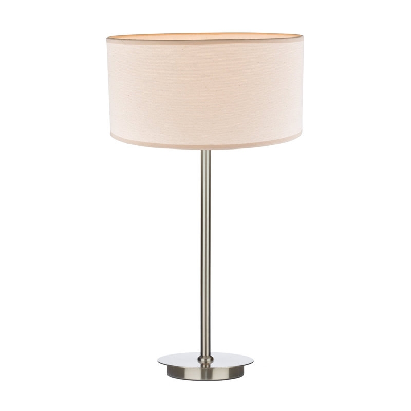Paramus Metal Table Lamp, Satin Chrome