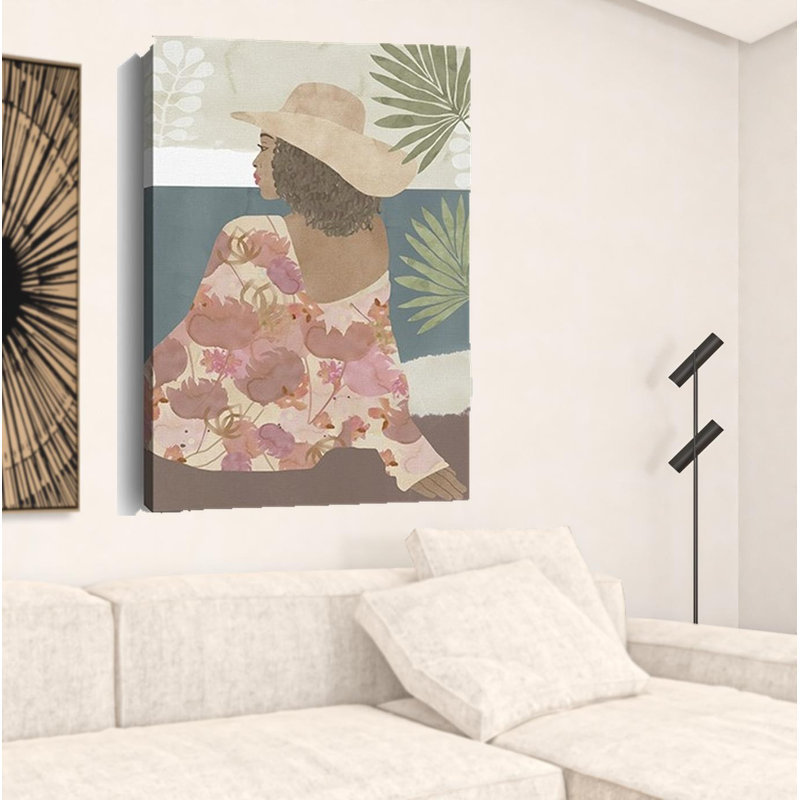 Art mural bohémien en terre cuite sans cadre