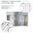 Diamond 33'' L Double Bowl Stainless Steel Kitchen Sink-55843790