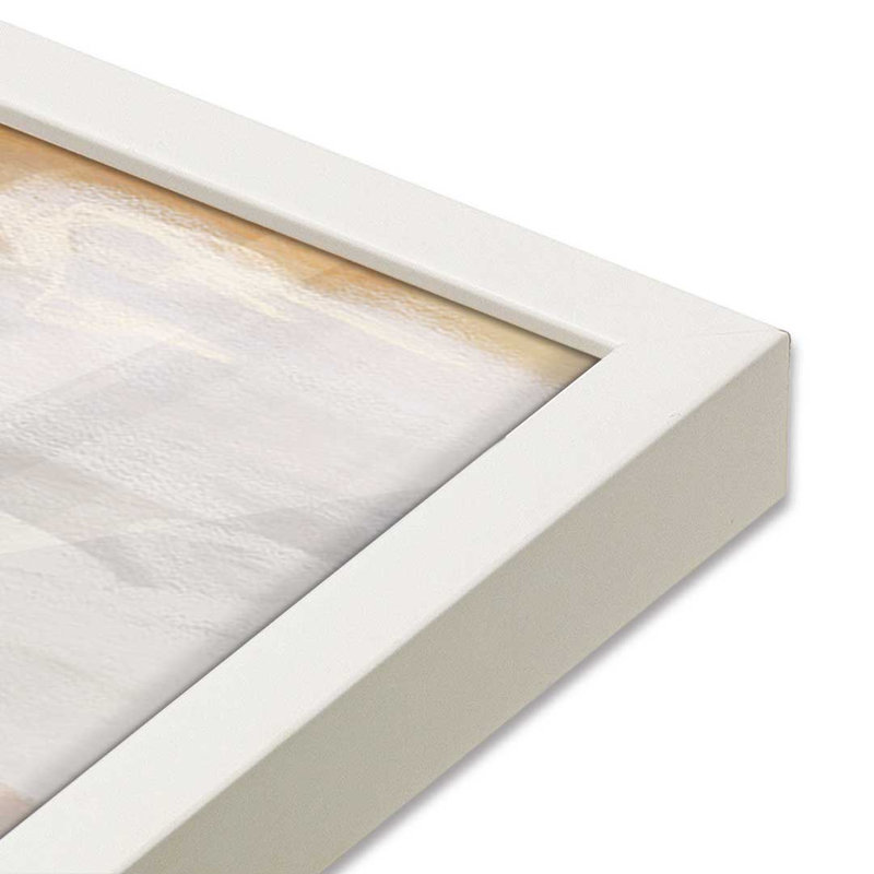 Reproduction d'art «Mute Sunset» par Kamdon Kreations, L 48 x H 36, Blanc, Impression encadrée