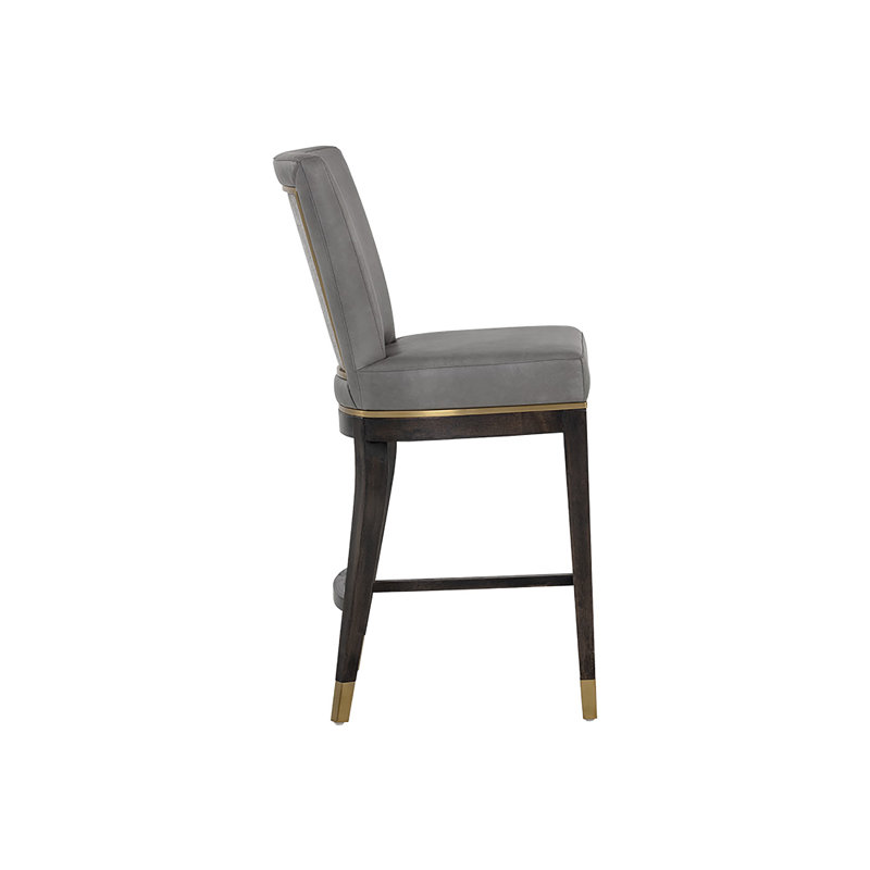 Alister Bar Stool, Gray, Barstool (32" Seat Height)