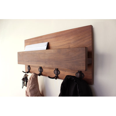 Clorinda Solid Wood Wall Organizer