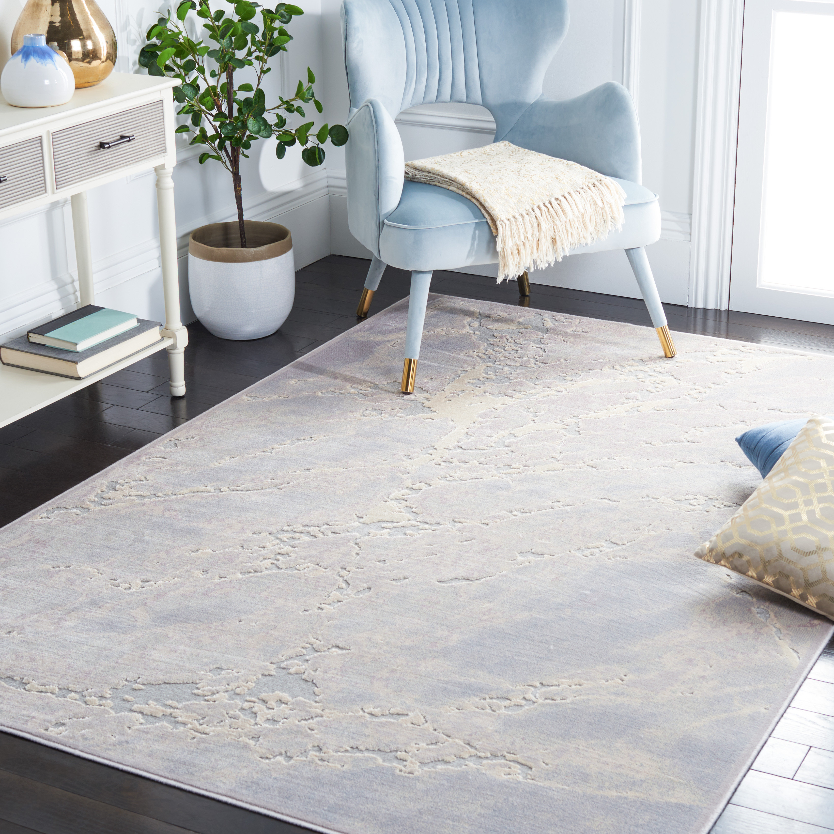 Story Rug 17 Stories Ceryss Paradise Performance Abstract Rug | Wayfair