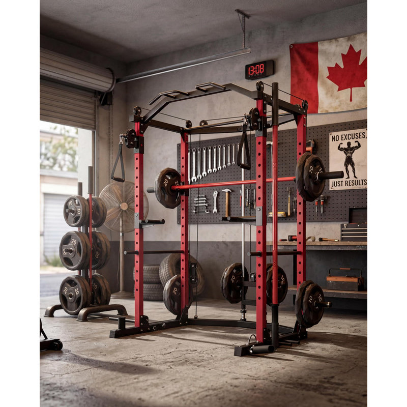 Power Cage avec câble croisé - support de salle de gym à domicile d'une capacité de 2000 lb