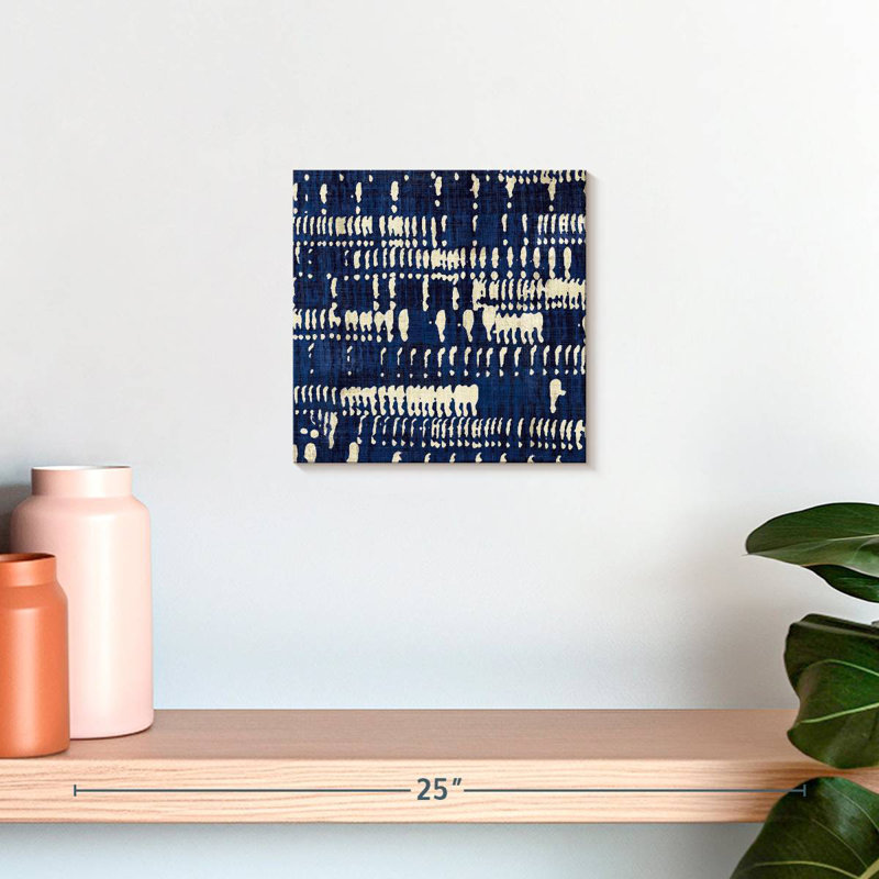Kerner Indigo Batik IV, H 10 po x l 10 po