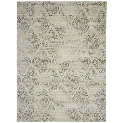 Tapis blanc rétro Alana