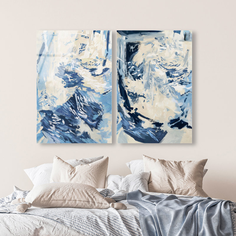 Coastal Feel Set High-Gloss Frameless Acrylic Glass Wall Art Abstract Print by Oliver Gal, Ready to Hang, 10 x 15