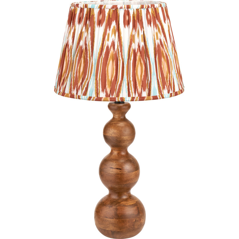 Biatriz Wood Table Lamp, Red