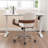 Ryonie Faux Leather Upholstered Swivel Office Chair-134702684