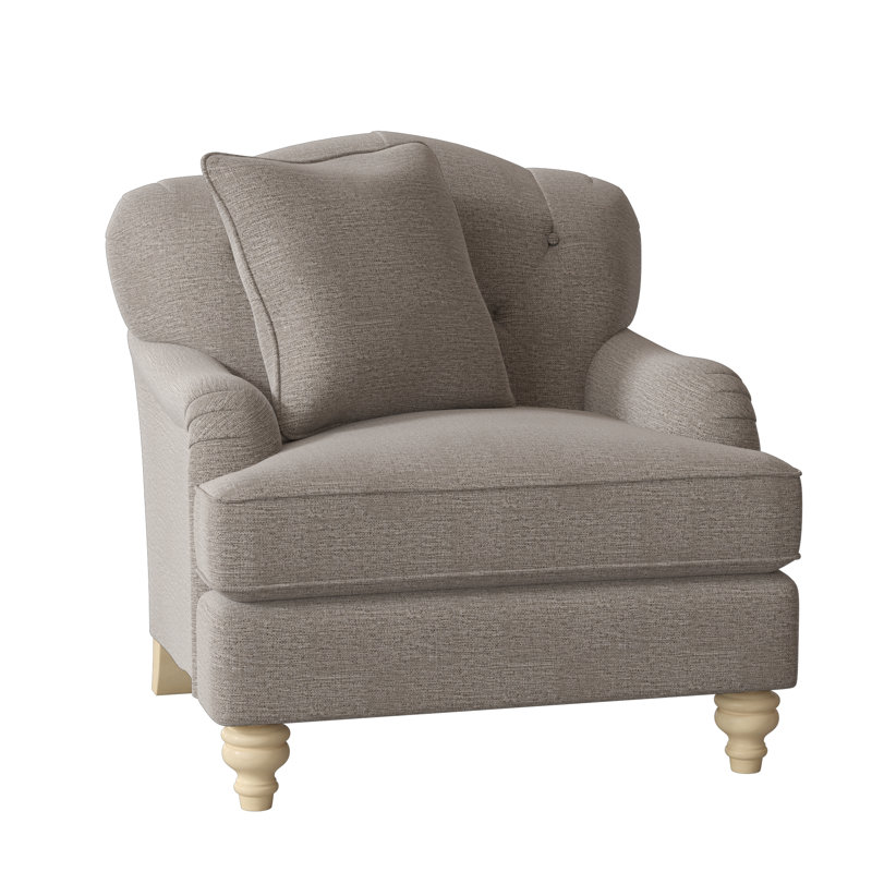 Fauteuil large capitonné 38 po Sullivan, Townhouse 41 - gris, Non, Pécan