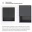 26 po X P 8 po P x 30 po H Armoire à linge noire