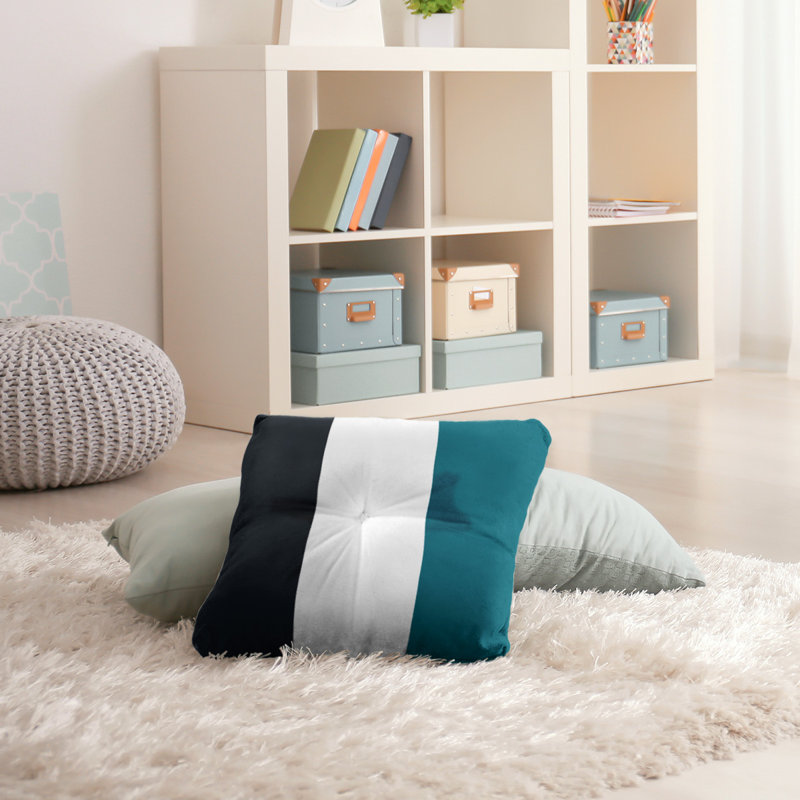  Coussin de sol touffeté, 26 po x 26 po, Blanc