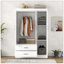 Armoire 3 portes avec 2 tiroirs-811827135