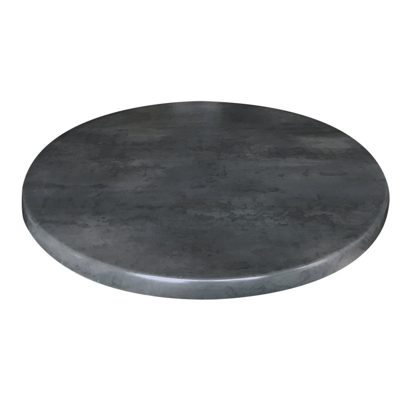 36" Round Black Steel Indoor/Outdoor Table Top