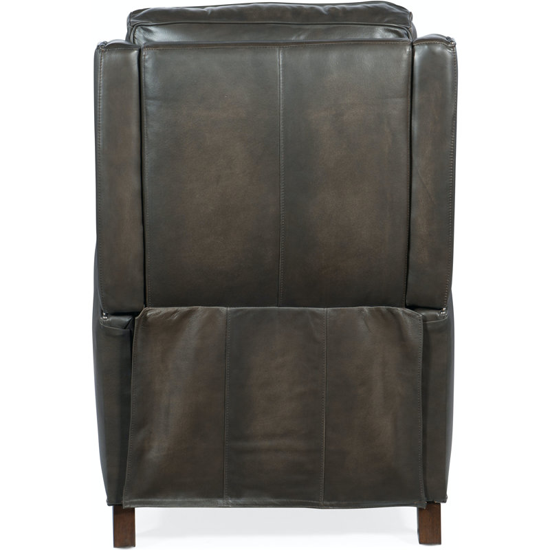 Kerley Recliner, Slate Gray Genuine Leather