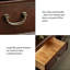 Armoire à vin 25,59 po style américain