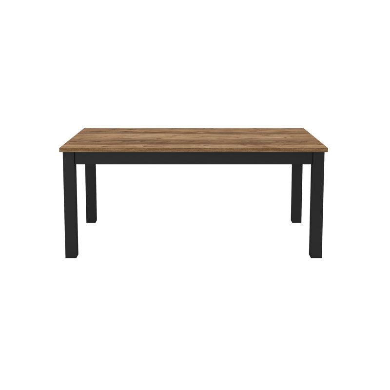 Christoffer Solid Wood Base Dining Table, Walnut