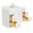 Hamlet 54.25'' Bathroom Vanity with Carrara Quartz Top-94003794
