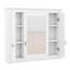 Armoire de salle de bain avec miroir, armoire à pharmacie avec 4 tablettes, armoire de rangement avec miroir-189058950