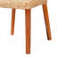 Chaise de salle à manger en bois d'acajou et de rotin miel clair Kubu