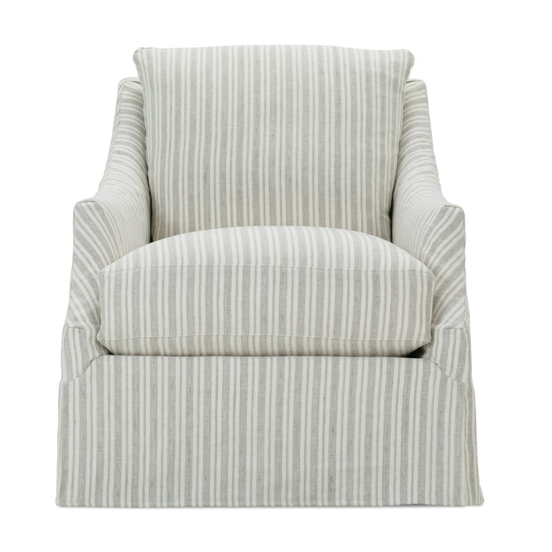 Kara Slipcovered Swivel Chair