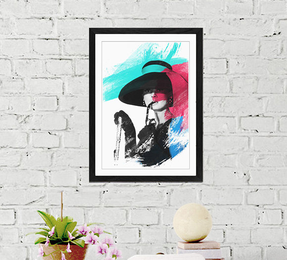 Audrey Hepburn Framed Art - Framed Print