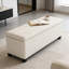 Banc de rangement Spascious, banc de rangement avec repose-pieds, banc de bout de lit