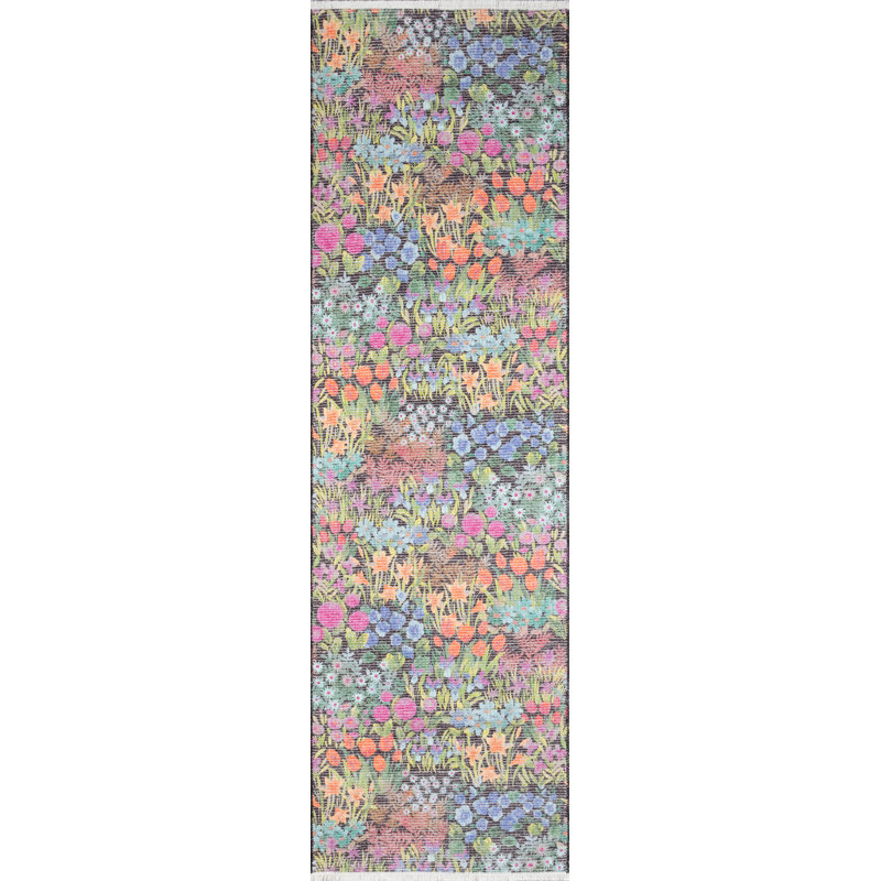 Allston Floral Indoor Rug, Runner 2'6" x 8'