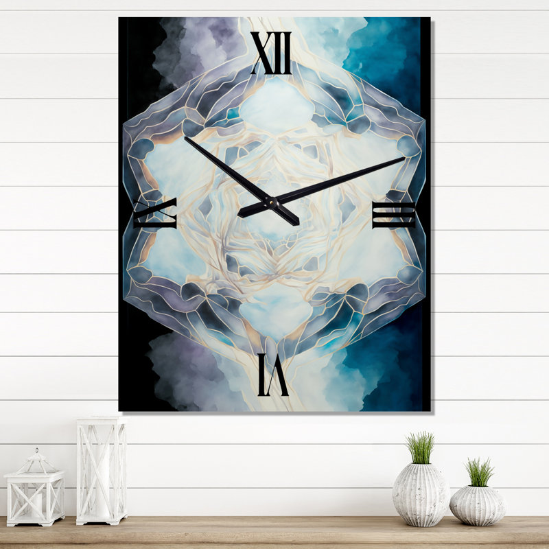 Horloge murale moderne surdimensionnée à motif géométrique sacré, Très petit