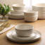  Service de table en porcelaine moderne 16 pièces pour 4 personnes Serenity