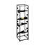 Quynh 18 Bottle Floor Wine Bottle Rack in Black