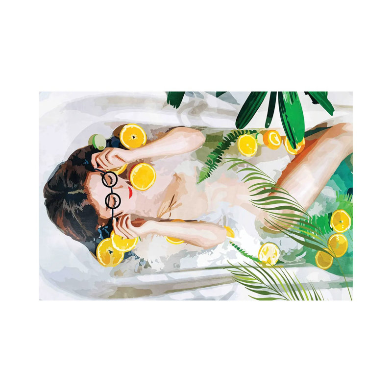 When All Else Fails, Take A Bath by 83 Oranges - Wrapped Canvas Gallery-Wrapped Canvas Giclée, Wrapped Canvas, 12" H x 8" W
