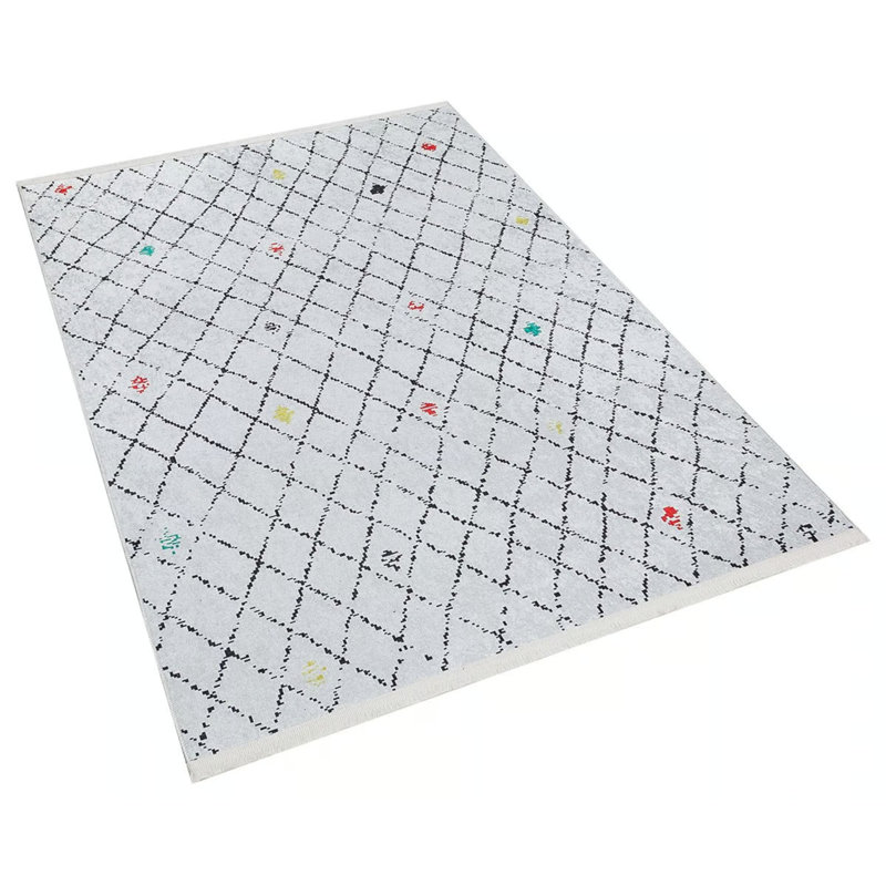Tapis intérieur / extérieur en coton Ikuyo, Tapis de couloir 2 pi 7 po x 6 pi 7 po