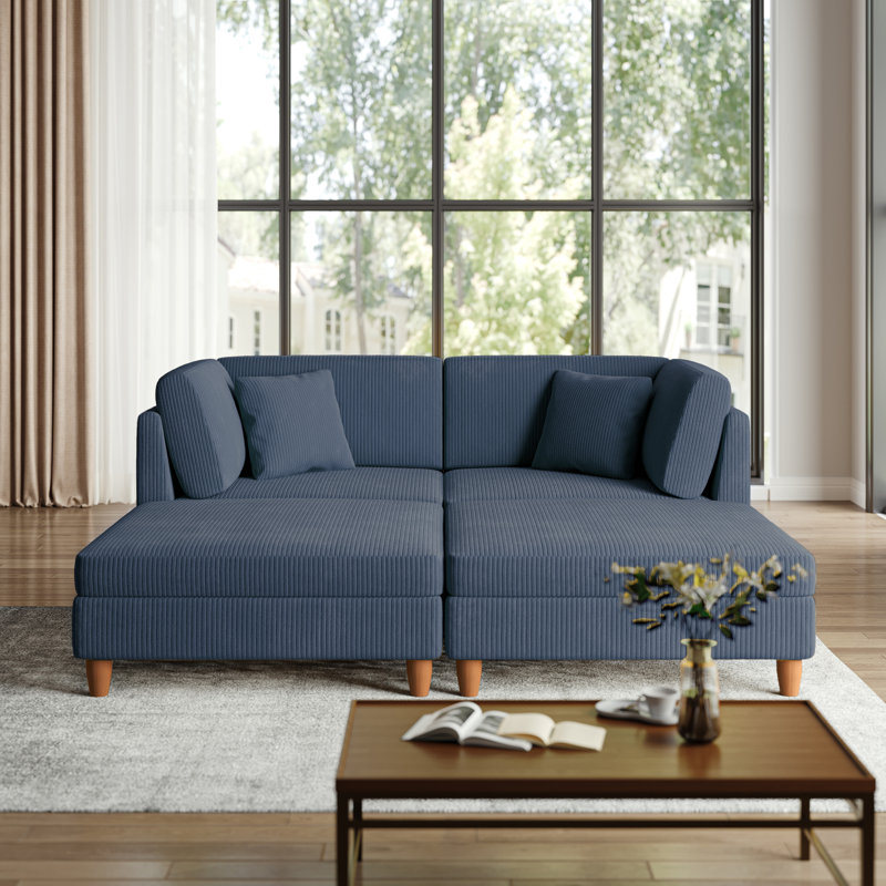 4 Seater Corduroy Seating Component