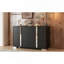 Commode élégante avec poignée en métal, armoire de rangement à miroir avec 6 tiroirs pour la chambre à coucher et le salon-1313928473