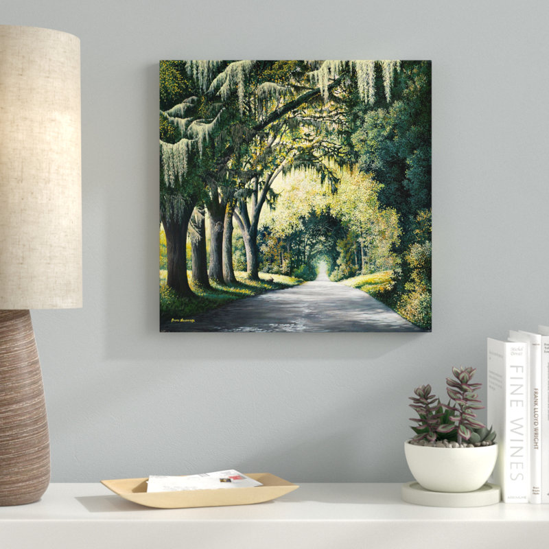 «Down The Rabbit Hole Square», reproduction de peinture acrylique, H 18 po x l 18 po x P 1 po, Toile tendue