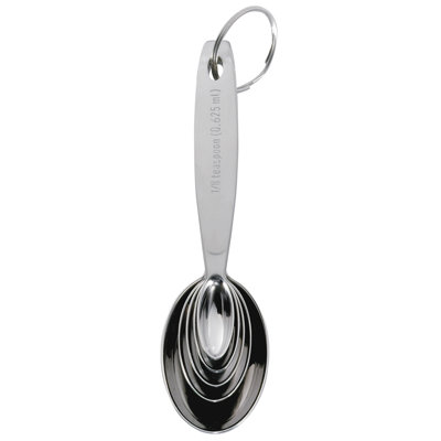 Cuisipro 5 -Piece Stainless Steel Stainless Steel Measuring Spoon Set