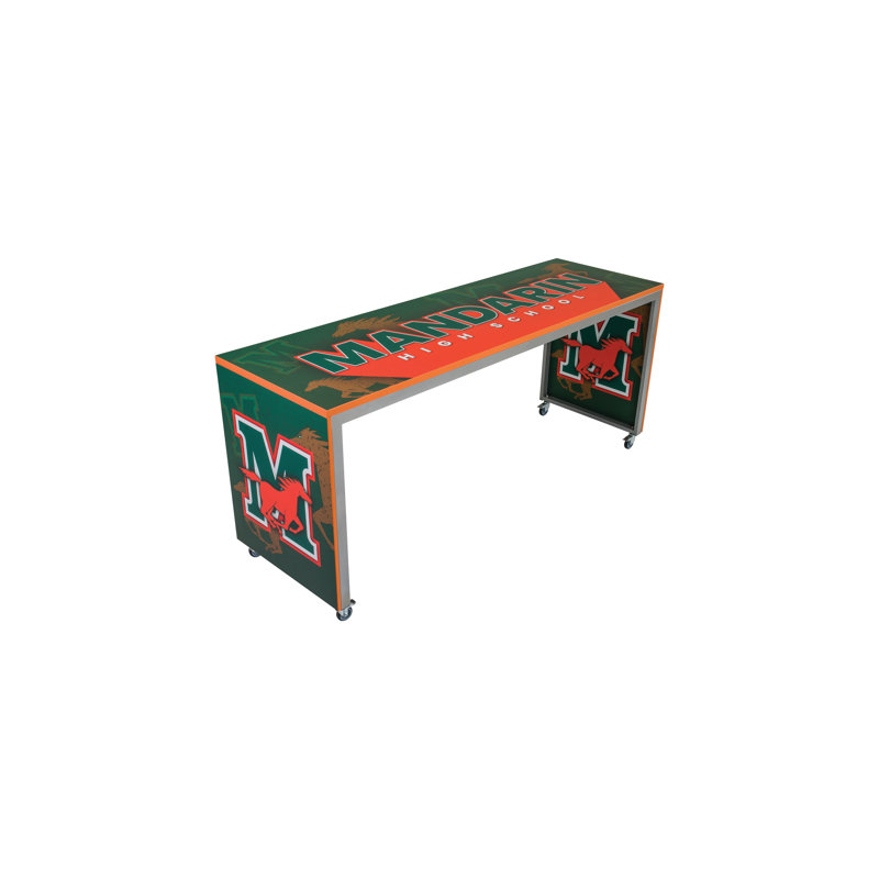 Mobile Conversation Table, 60" L x 30" W
